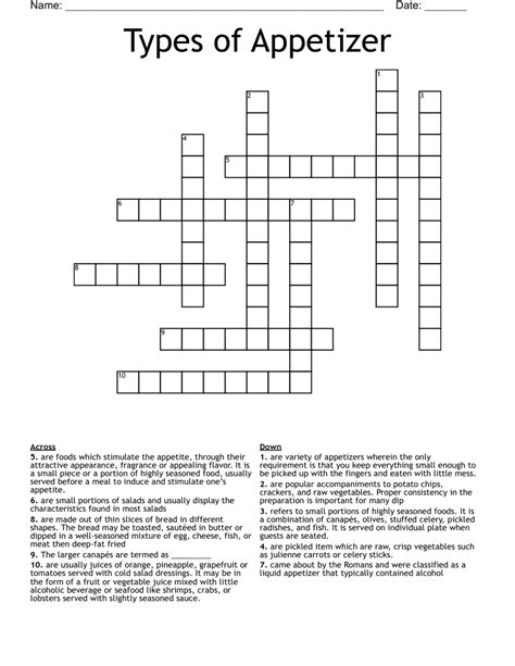 Steamed soybean appetizer crossword clue - The Crossword Solver found 30 answers to "SOY BEAN APPETIZER", 5 letters crossword clue. The Crossword Solver finds answers to classic crosswords and cryptic crossword puzzles. Enter the length or pattern for better results. Click the answer to find similar crossword clues . Enter a Crossword Clue.